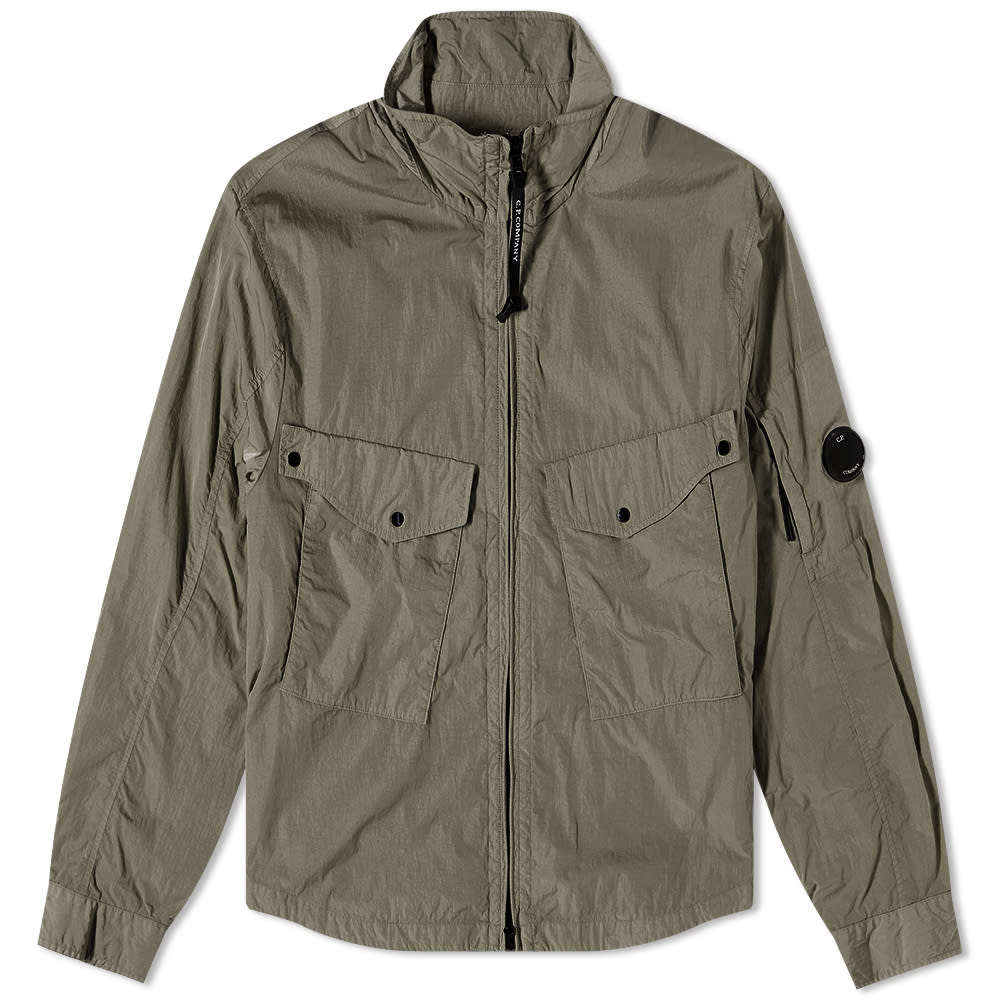Bunda C.P. Company Chrome R Zip Pocket Overshirt Zelené | 13CMOS047A-005904G-669, 0
