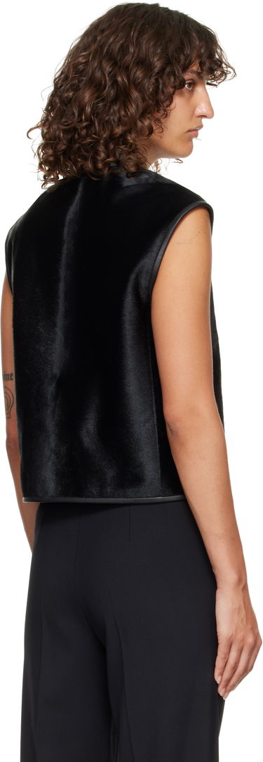 Vesta Loulou de Saison Loulou de Saison Ampas Pony-Effect Leather Vest Čierna | AMPAS, 2