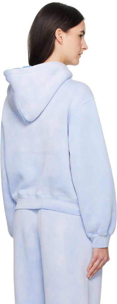 Mikina Alexander Wang Alexander Wang Puff Logo Cropped Hoodie Modrá | 4CC3242108, 2