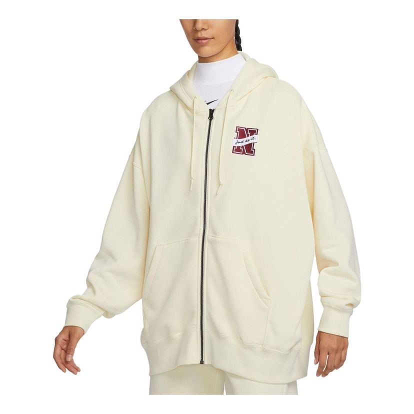 Bunda Nike Sportswear Essential Fleece Jacket Béžová | FV8445-113