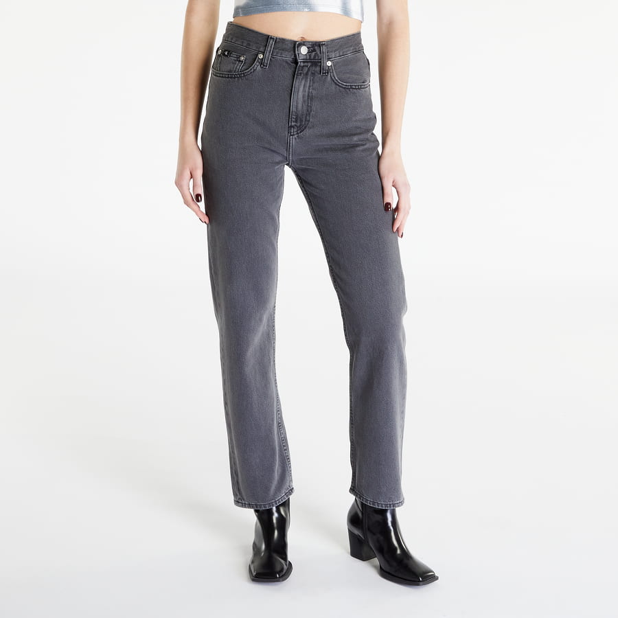 Džínsy CALVIN KLEIN High Rise Straight Pants Šedá | J20J220632 1BY, 0