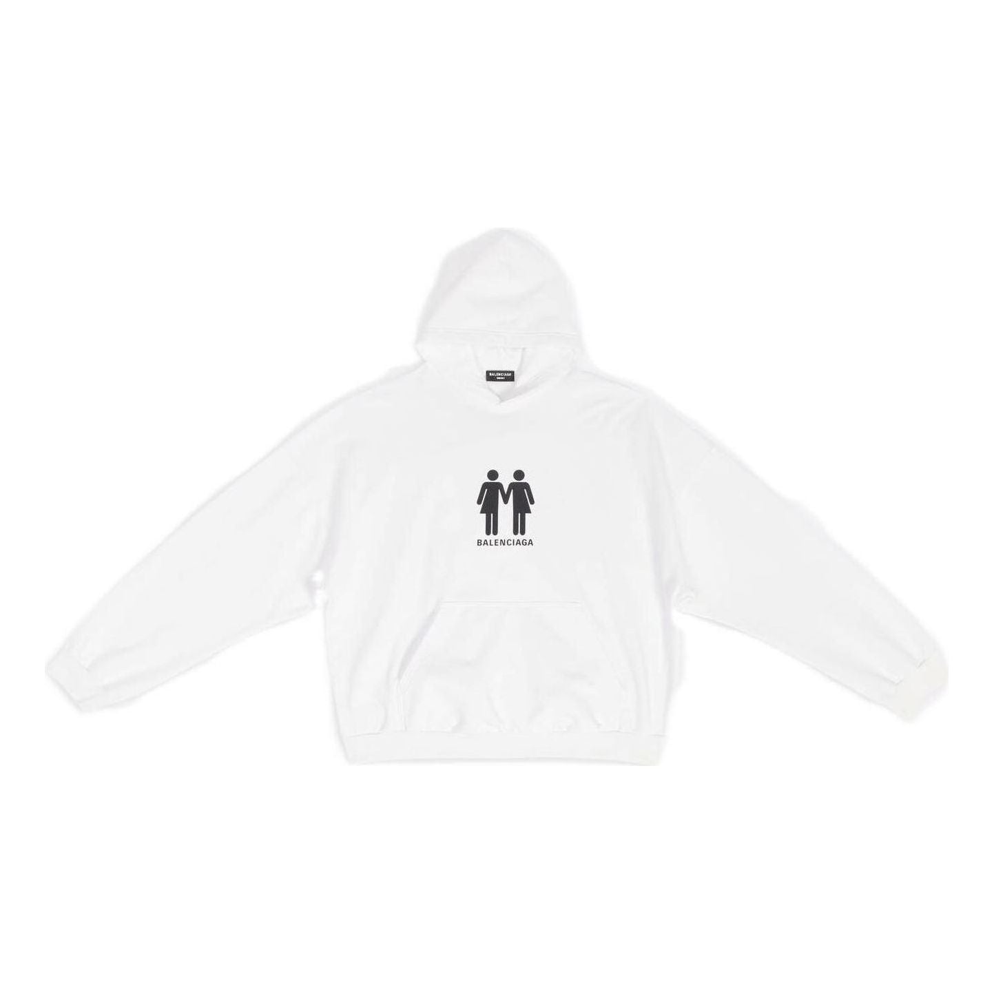 Mikina Balenciaga Pride Boxy Fit Hoodie Biela | 651799TMVO30904, 0