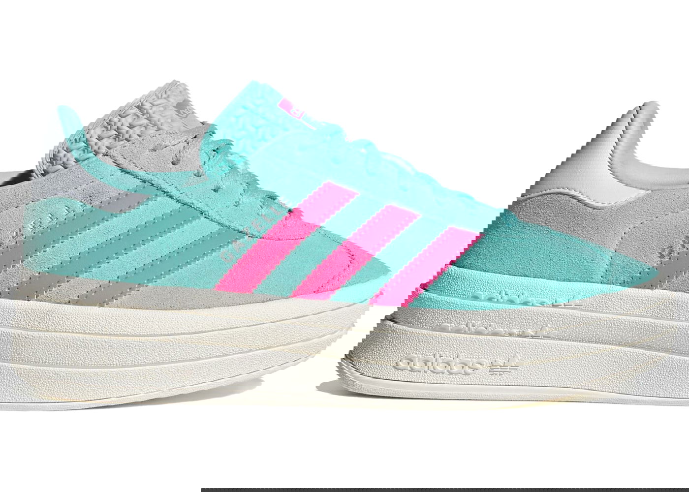 Tenisky a topánky adidas Originals Gazelle Bold Flash Aqua Lucid Pink W Tyrkysová | ID7026, 0