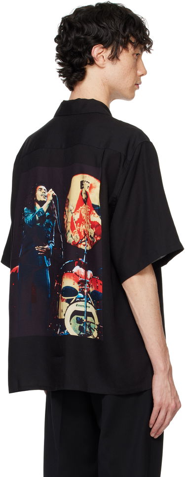 Košeľa WACKO MARIA WACKO MARIA Bob Marley One Love Short Sleeve Button-Up Shirt Čierna | BOBMARLEY-WM-HI10, 2