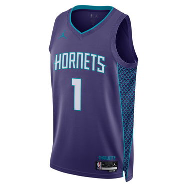 Dres Jordan Dri-FIT NBA Charlotte Hornets Statement Edition 2022 Swingman Jersey Navy | DO9520-567, 1