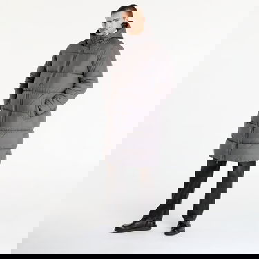 Kabáty Urban Classics Hooded Long Puffer Coat Šedá | TB7010-03516, 5