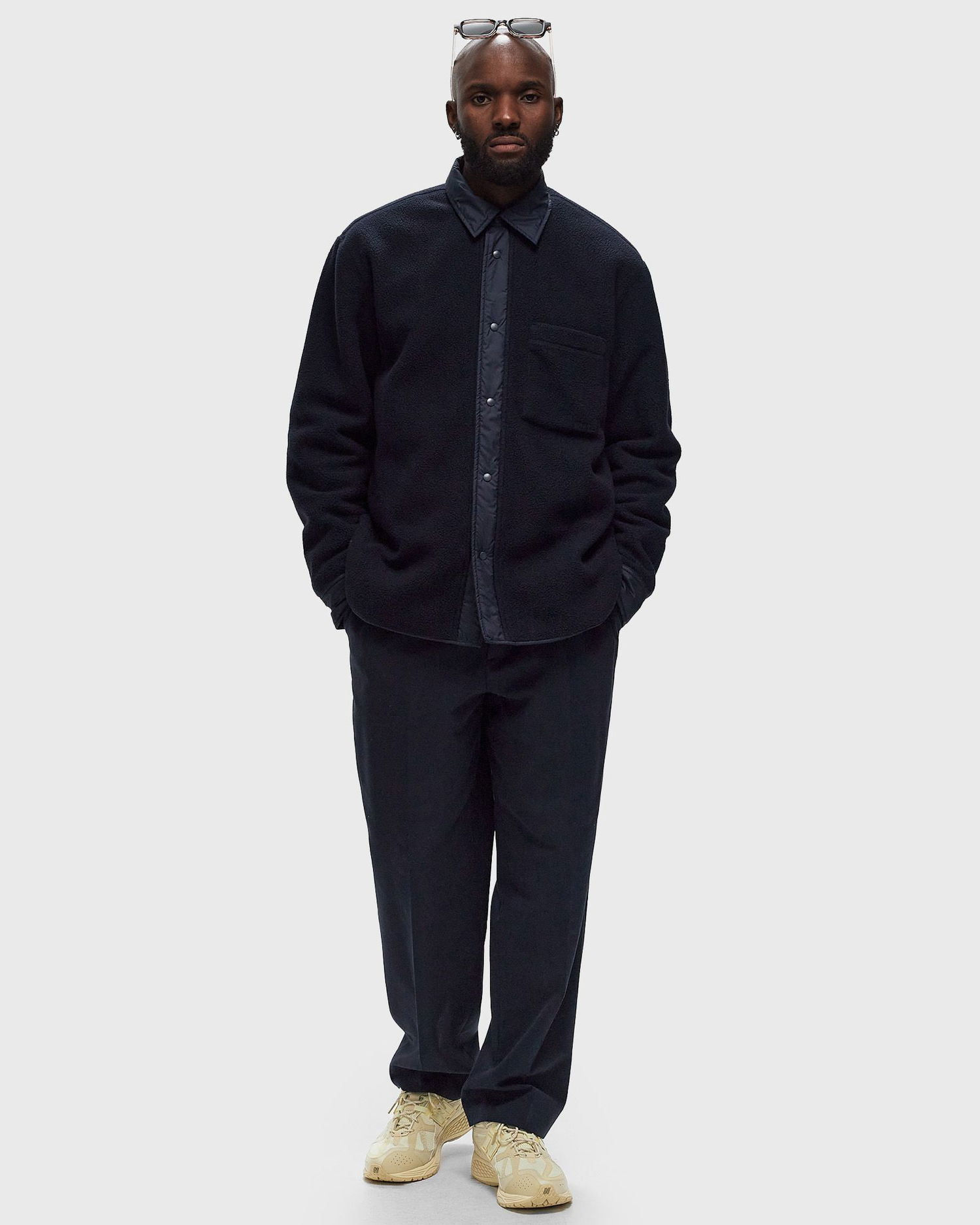 Košeľa NORSE PROJECTS Ulrik Reversible Fleece Overshirt Čierna | N50-0250-7004, 1