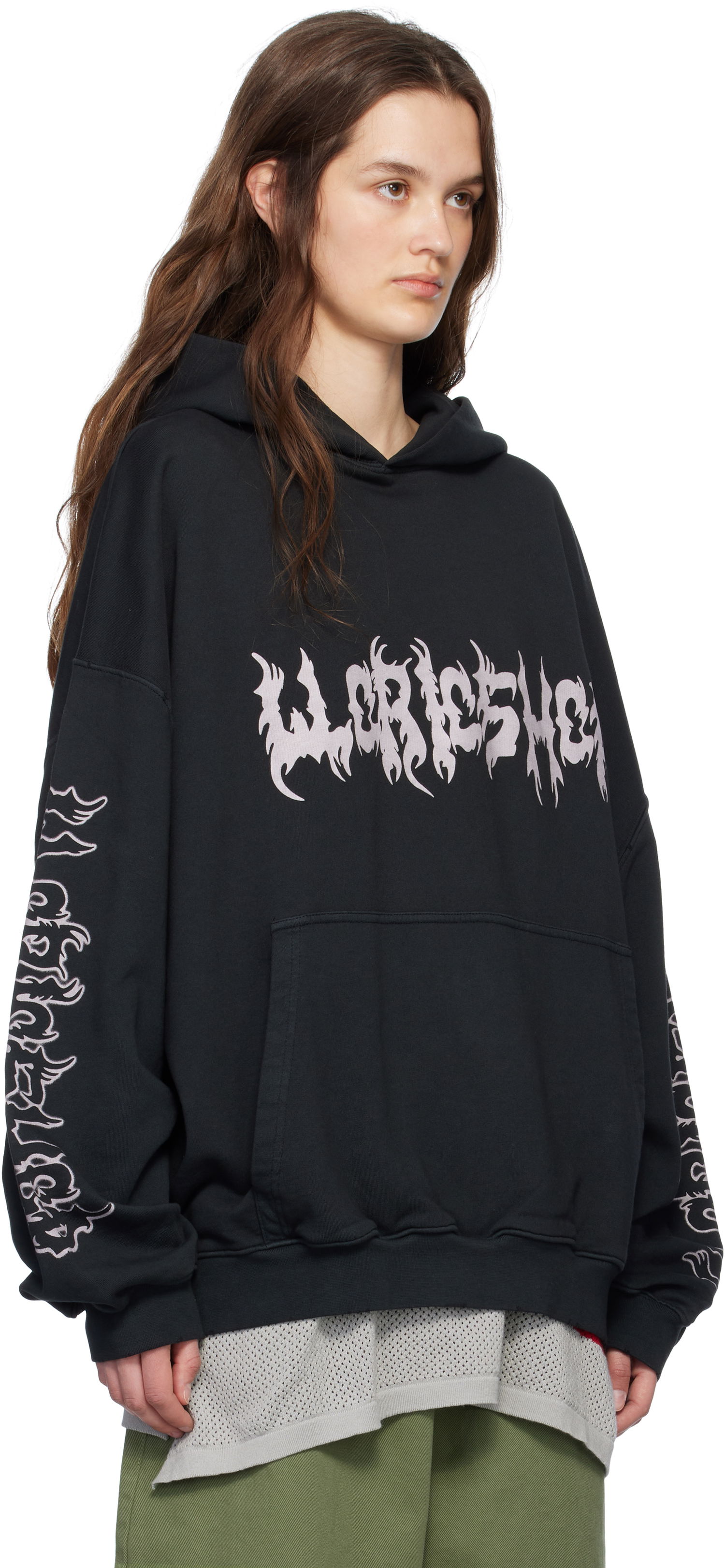 Mikina 032C 032c Faithless Oversized Hoodie Čierna | S25-URC-0631-050-W, 1