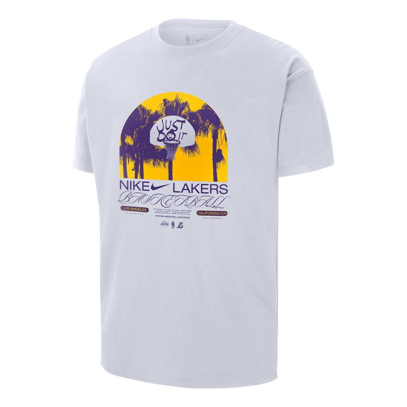 Tričko Nike LA Lakers Courtside Graphic T-Shirt Biela | DR6301-100