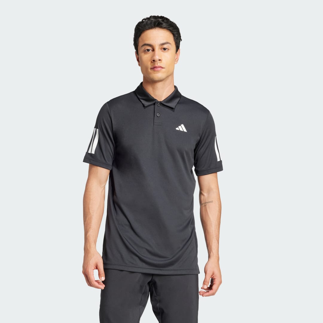 Polo tričko adidas Performance 3-Stripes Tennis Polo Shirt Čierna | JG0985, 0