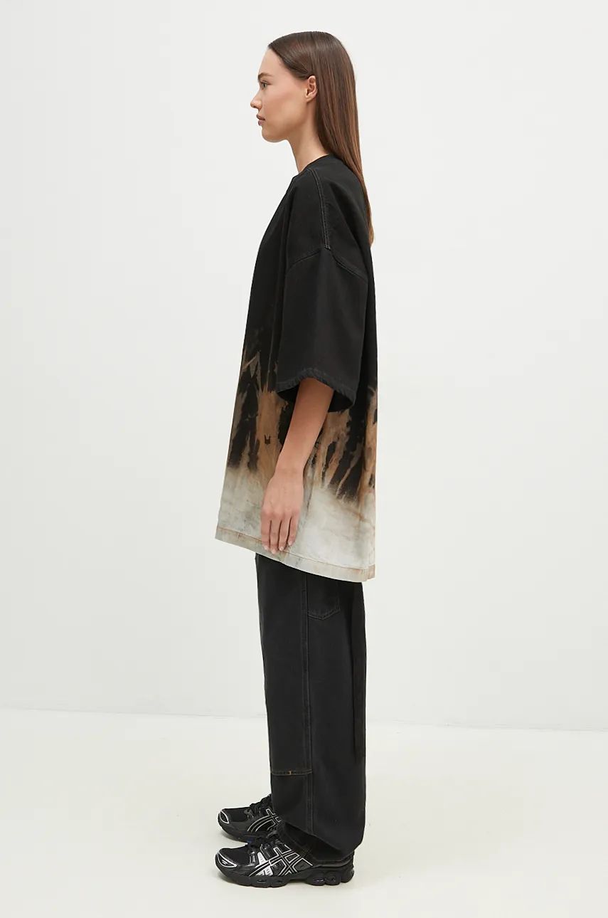 Tričko Rick Owens Tommy T Graphic T-Shirt Čierna | DS02D2203.BSUN, 1