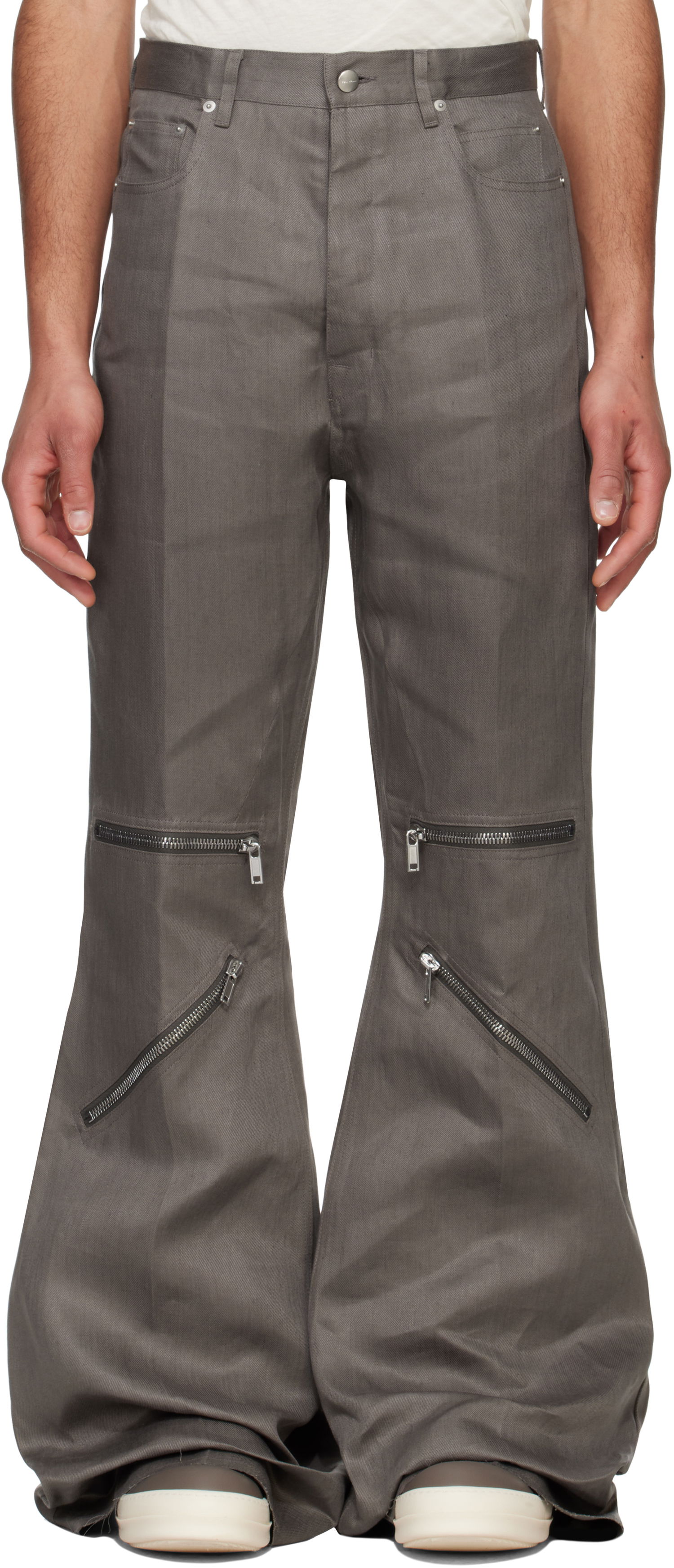 Nohavice Rick Owens Rick Owens Hollywood Bolan Cargo Pants Šedá | RU01E5336 TWL, 0