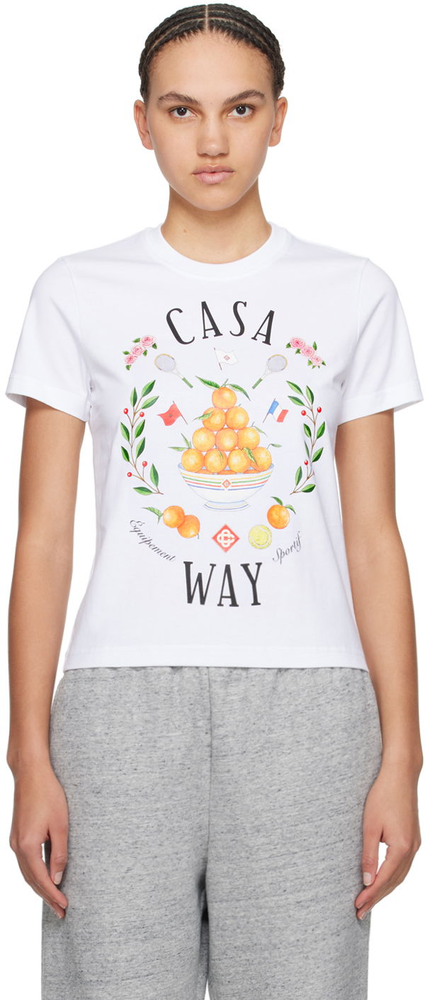 Tričko Casablanca 'Casa Way' T-Shirt Biela | WPS24-JTS-020-01