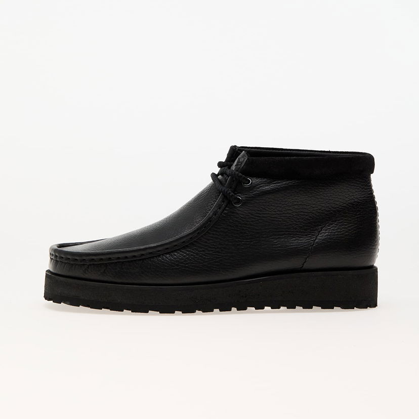 Tenisky a topánky Clarks Wallabee Scout Black Leather Čierna | 26177753