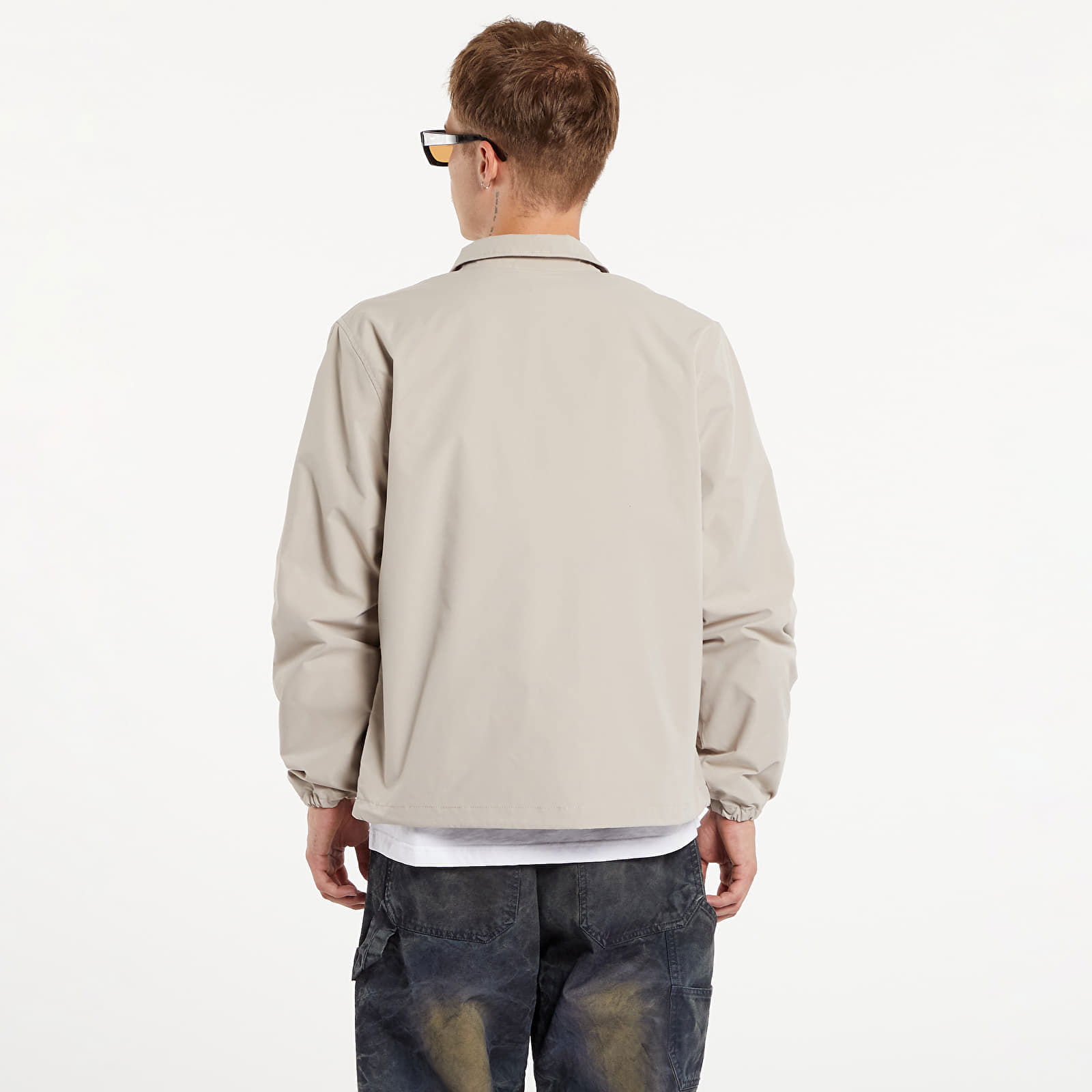 Cursive Coach Jacket UNISEX Light Grey