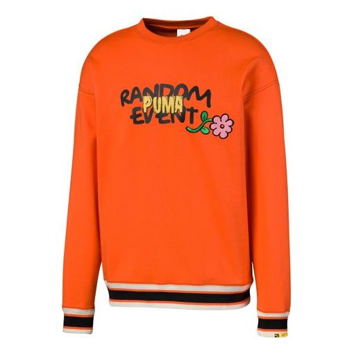 Mikina Puma Randomevent Graphic Crew Sweatshirt Oranžová | 59666340, 0