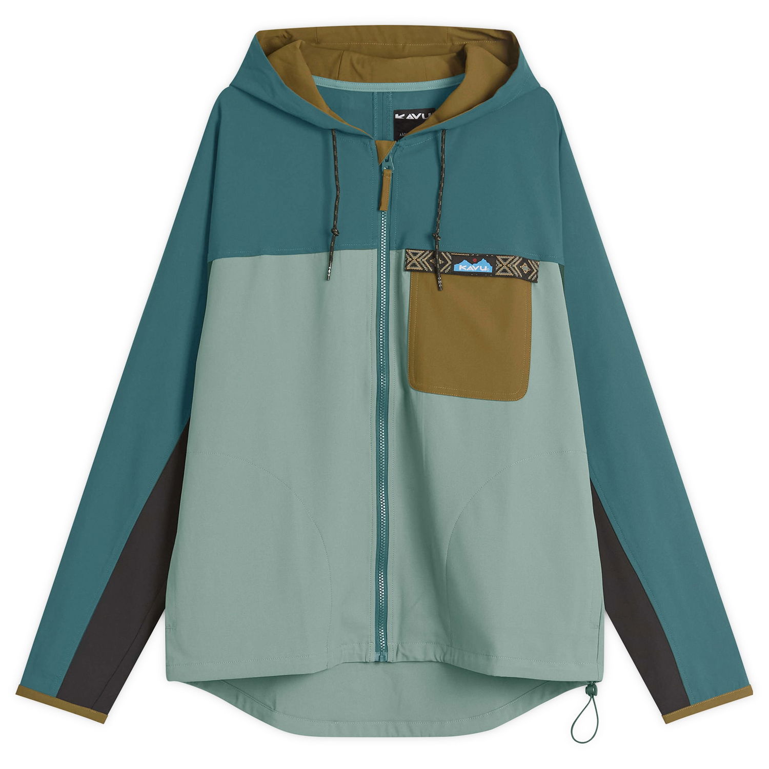 Mikina KAVU River Throwshirt Jacket Zelené | 5245-2563, 0