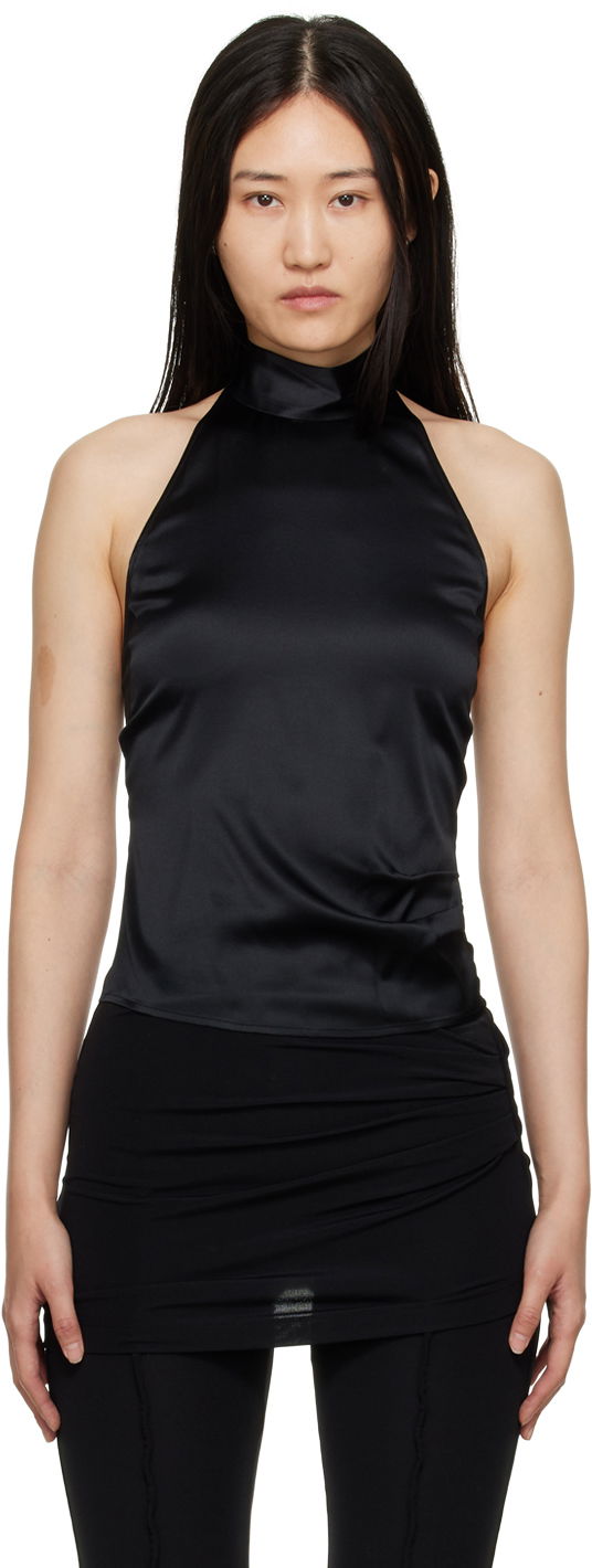 Tielko Helmut Lang Halter Neck Tank Top Čierna | M09HW506, 0