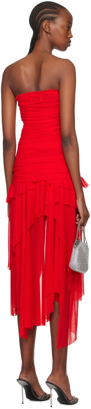 Šaty GUIZIO Guizio Lyla Twist Midi Dress Červená | R24414K027, 2