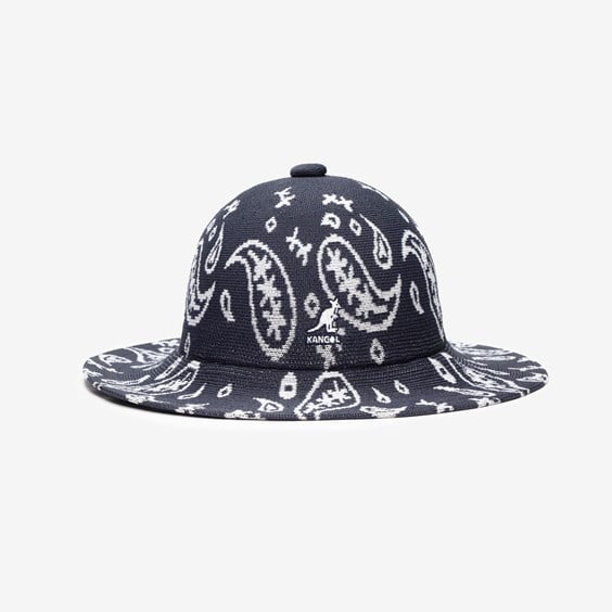 Klobúk Kangol Paisley Wide Brim Casual Hat Čierna | K3549-DB469, 0
