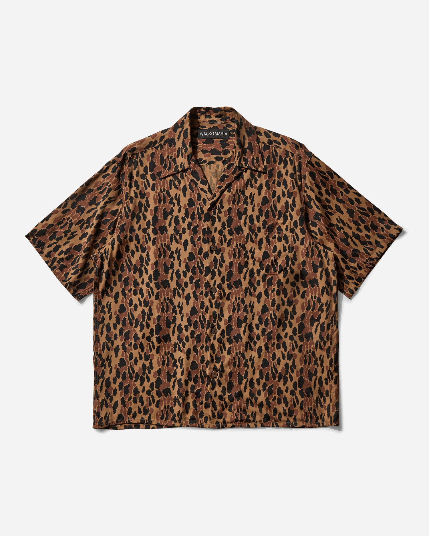 Košeľa WACKO MARIA Leopard Hawaiian Shirt Hnedá | 25SSE-WMS-HI03 BROWN, 1