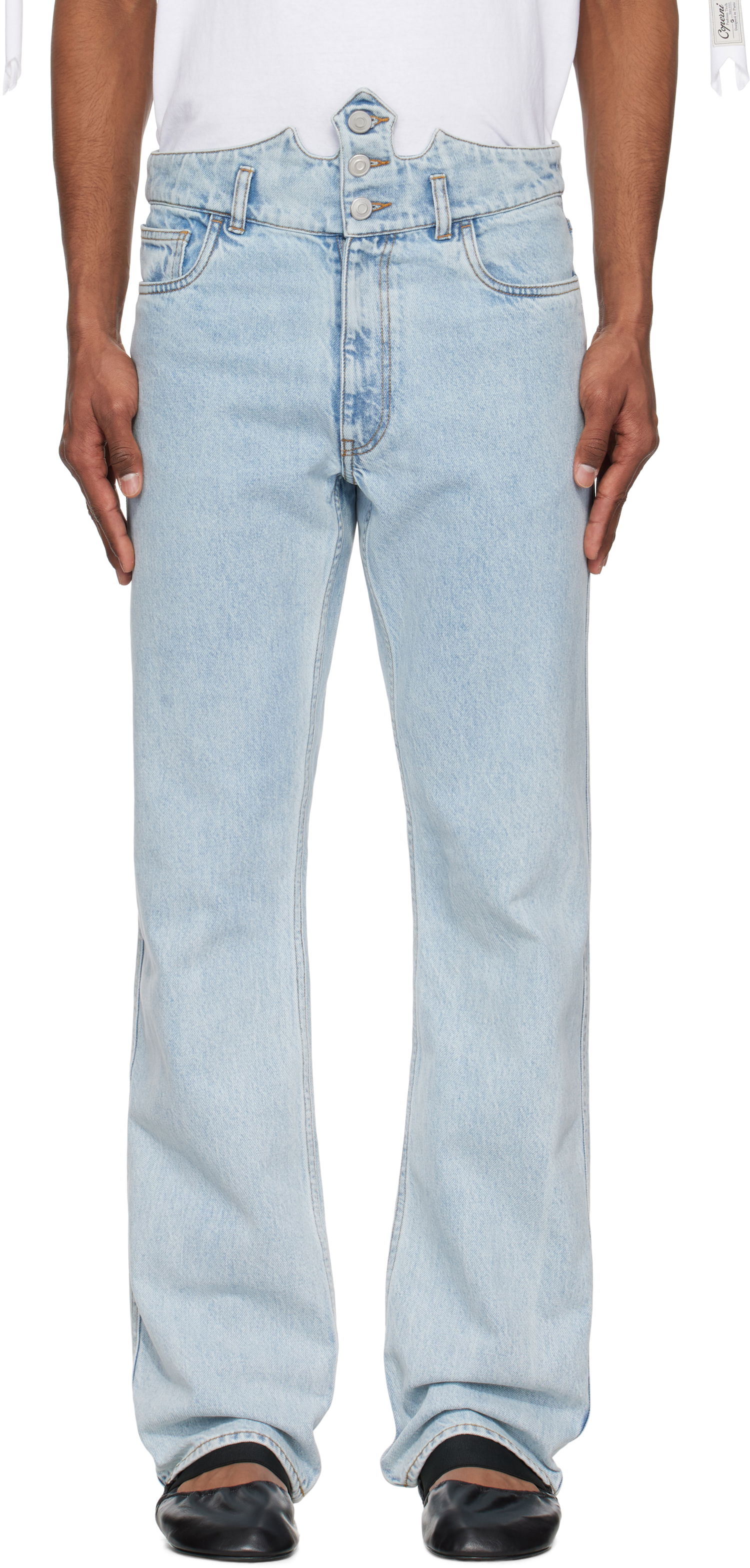 Džínsy Coperni Coperni Disney Edition Crown Jeans Modrá | DP133F2024MEN, 0