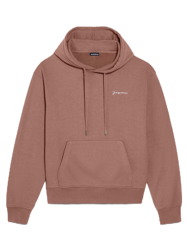 Mikina Jacquemus Le Sweatshirt Brode Hoodie Hnedá | 226JS310-2120-851