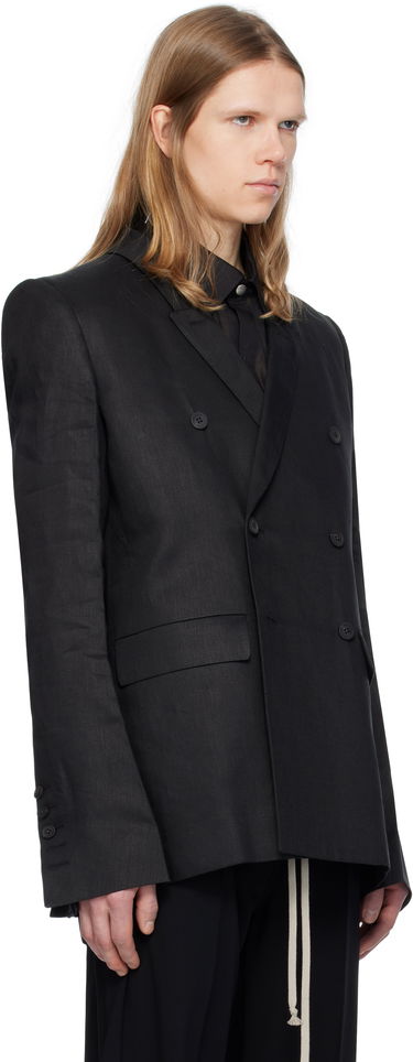 Bunda Rick Owens Rick Owens Hollywood JMF Double-Breasted Blazer Čierna | RU01E5732 TWL, 1