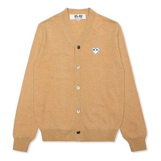 Sveter Comme des Garçons PLAY Cardigan With Heart Patch Béžová | AZ-N066-051-2