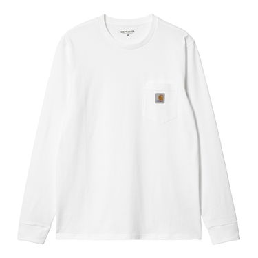 Tričko Carhartt WIP L/S Pocket T-Shirt Biela | I030437_02_XX, 4