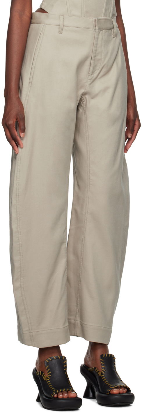 Nohavice Dion Lee Arch Trousers Béžová | C2162F23, 1
