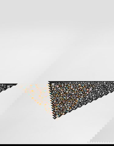Šál Dolce & Gabbana Dolce & Gabbana Silk Twill Jewel Print Stole Čierna | FS326AGDDAYHN5SA, 2
