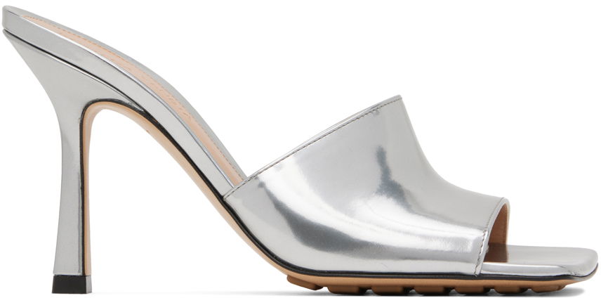 Stretch Heeled Mule "Silver"