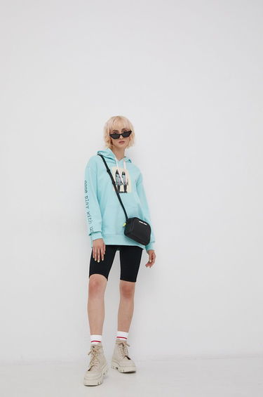 Mikina Vans The Shinin x Fleece Hoodie Tyrkysová | VN0A53XIZPN1, 0