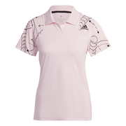 CLUB GRAPH Graphic Print Polo Shirt