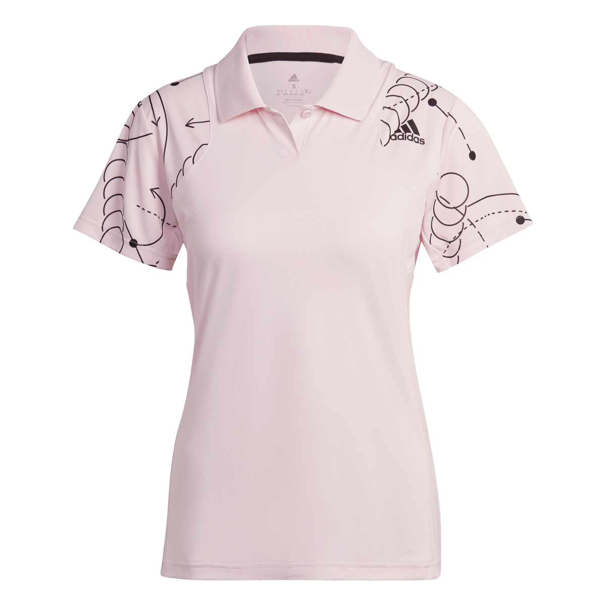 Polo tričko adidas Originals CLUB GRAPH Graphic Print Polo Shirt Ružová | HC8476, 0