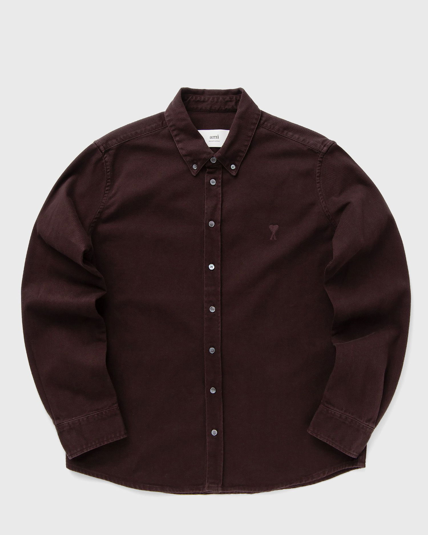 Košeľa AMI AMI Paris Classic ADC Long Sleeve Shirt XXL Vínová | USH060.DE0054-633, 0
