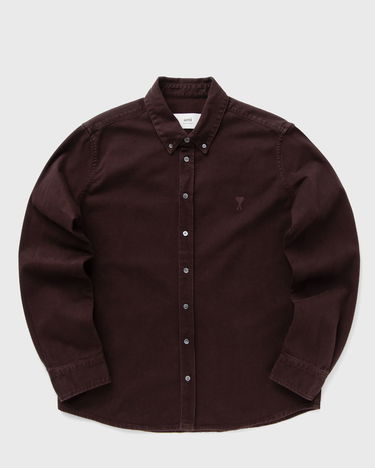 Košeľa AMI AMI Paris Classic ADC Long Sleeve Shirt XXL Vínová | USH060.DE0054-633, 0