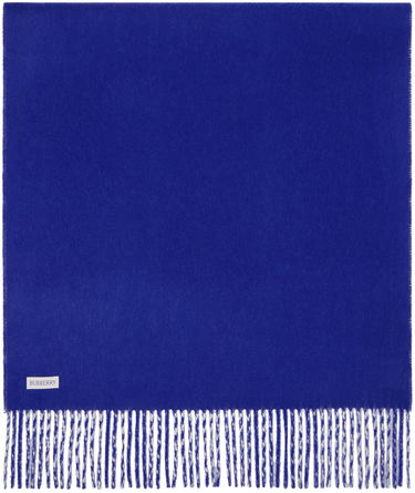 Šál Burberry Reversible Check Cashmere Scarf White / Blue Navy | 8073499, 1