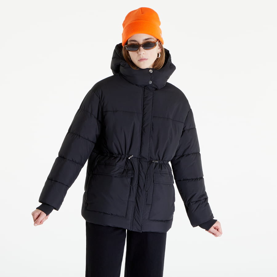 Prešívaná bunda Urban Classics Waisted Puffer Jacket Čierna | TB5080 Black, 0