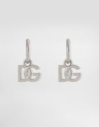 Hoop Earrings With Dg Logo Pendants Metal Onesize