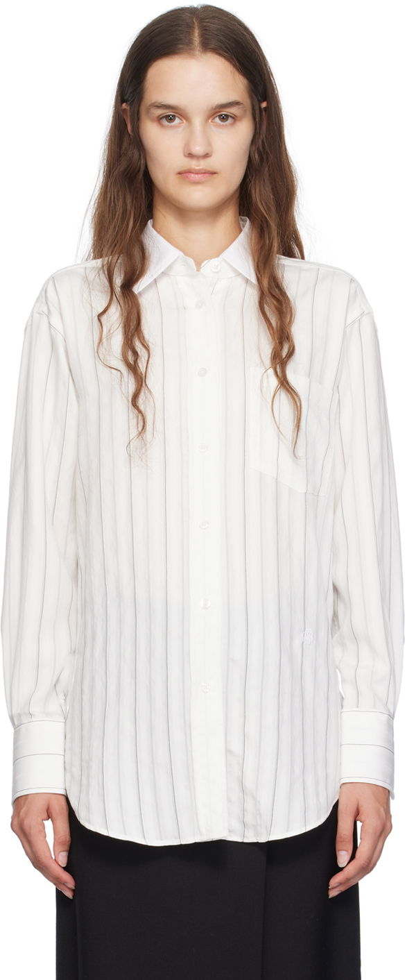 Košeľa BOSS Striped Shirt Biela | 50521536, 0