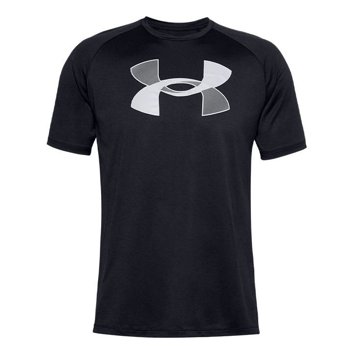Tričko Under Armour Tech Short Sleeve T-Shirt Big Logo Navy | 1357234-001