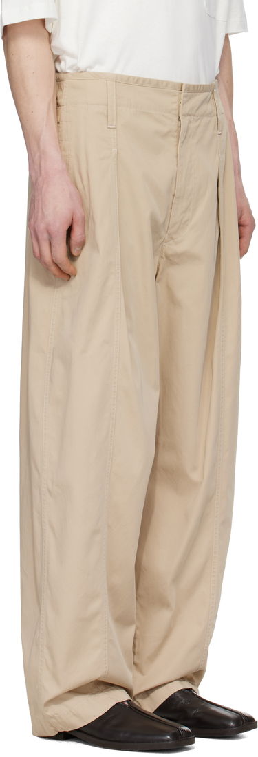 Nohavice LEMAIRE Lemaire Maxi Pleated Trousers Béžová | PA1202 LF1352, 1