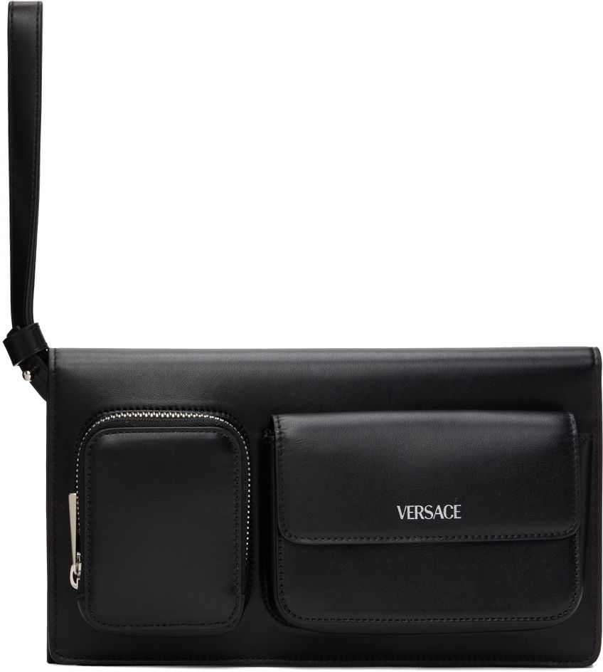 Kabelka Versace Black Cargo Trifold Pouch Čierna | 1014444_1A08027, 0