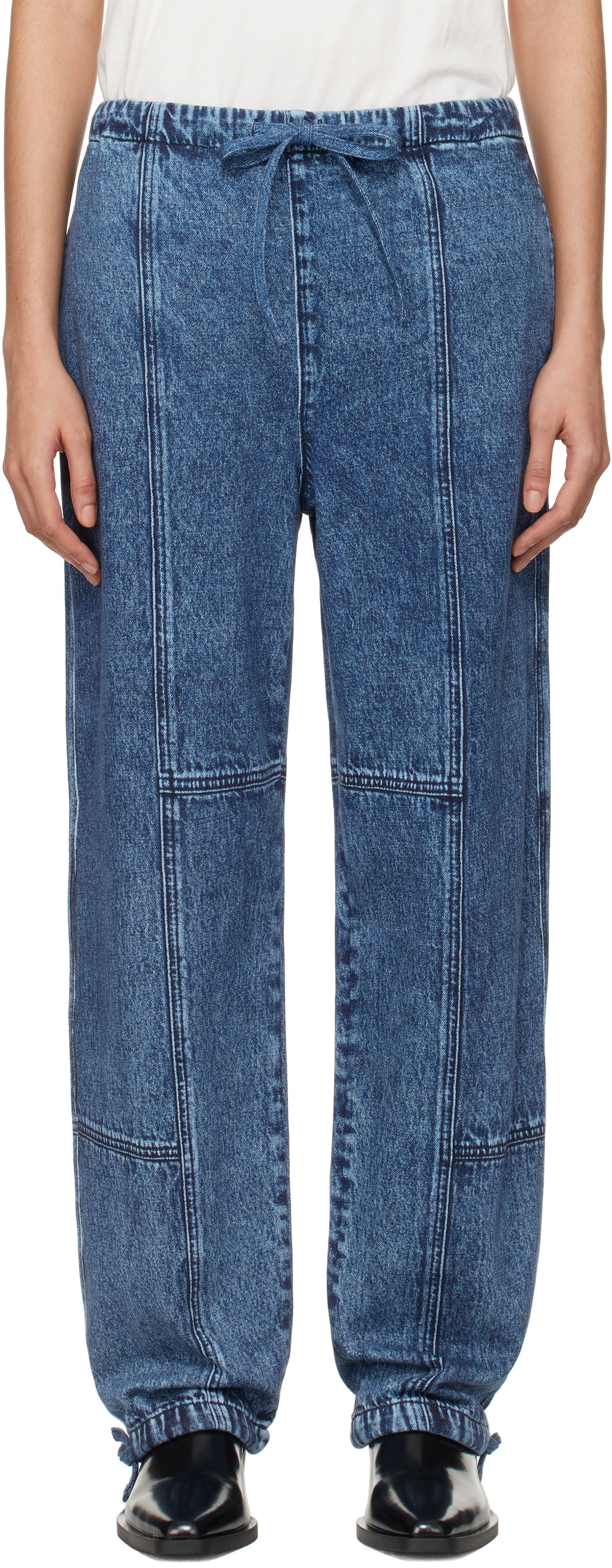 Džínsy rag & bone Miramar Fleece Lounge Pants Modrá | WCW24H70038203, 0