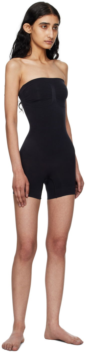 Body SKIMS SKIMS Seamless Sculpt Strapless Shortie Bodysuit Čierna | BD-MDT-2914, 3