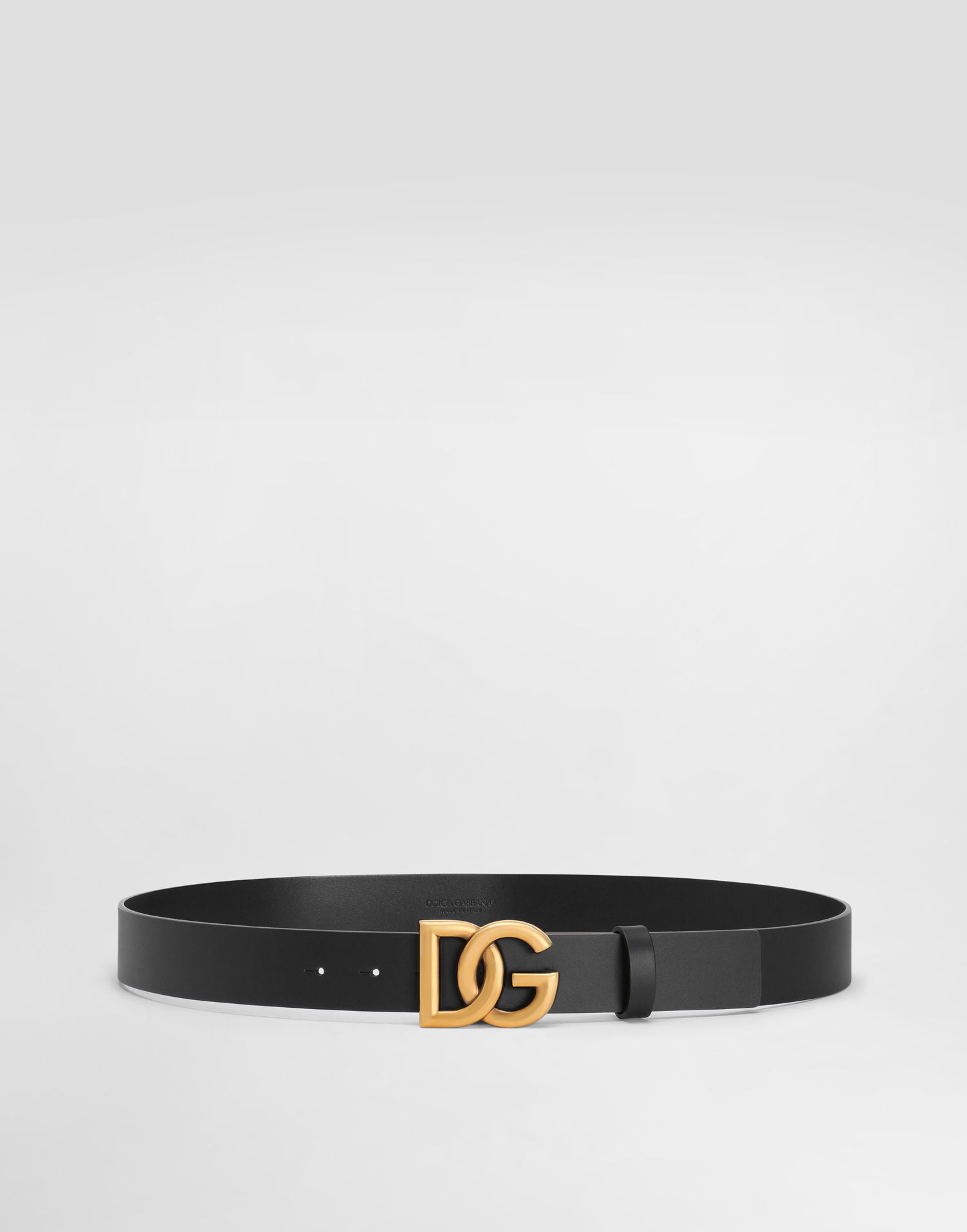 Opasok Dolce & Gabbana Lux Leather Belt With Crossover Dg Logo Buckle Čierna | BC4644AX6228E831, 0