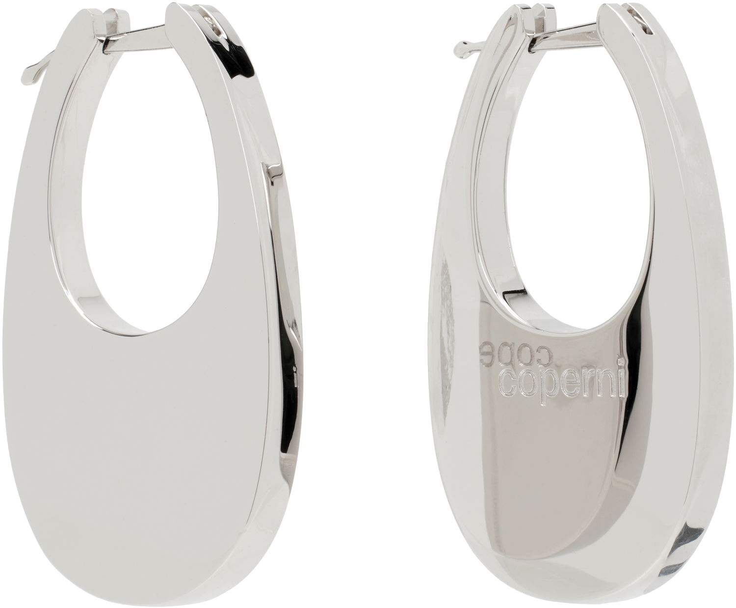 Náušnice Coperni Coperni Medium Swipe Earrings Metalická | COPBI01BIS725, 1