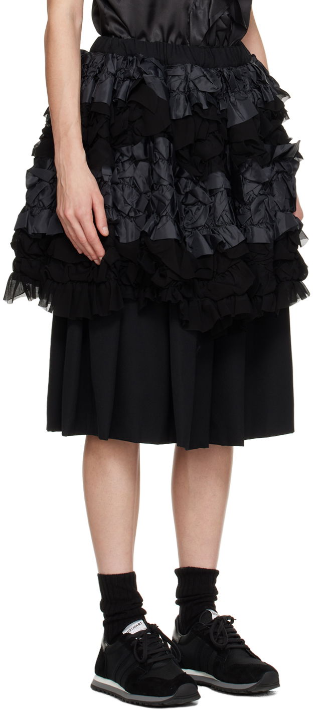 Sukňa Comme des Garçons Comme des Garçons Layered Midi Skirt Čierna | RL-S008-051, 1